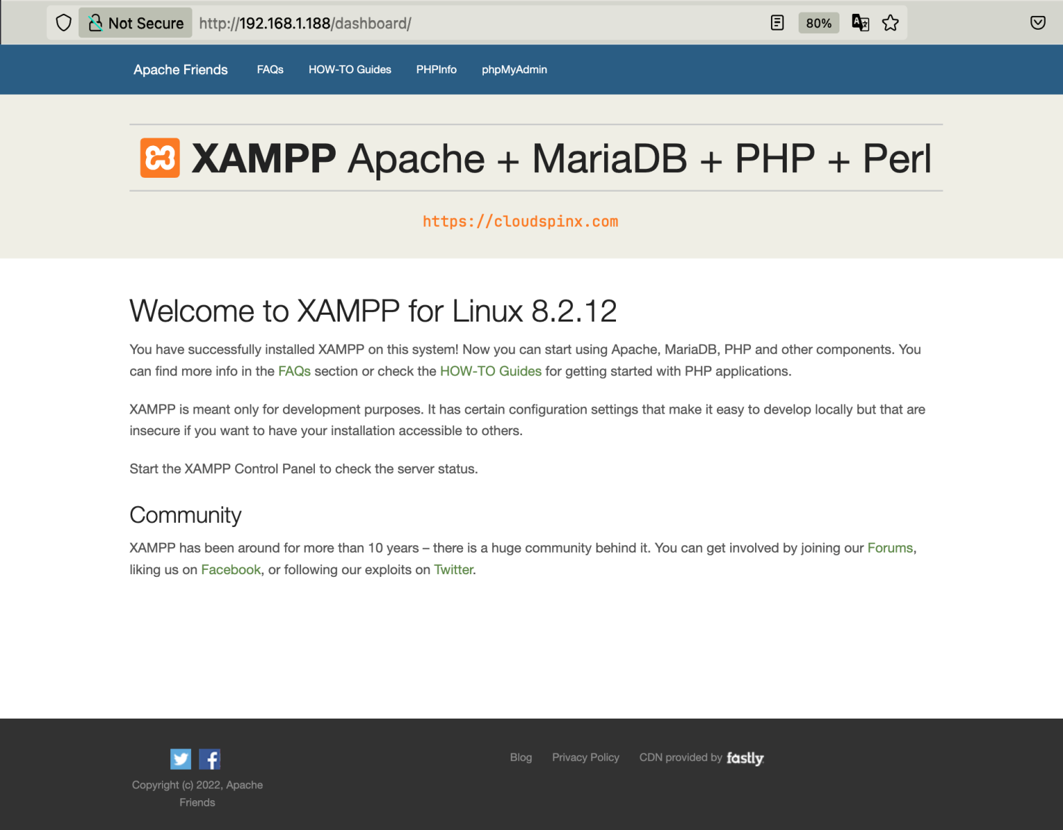 How to install xampp on ubuntu 24 04 22 04 cloudspinx