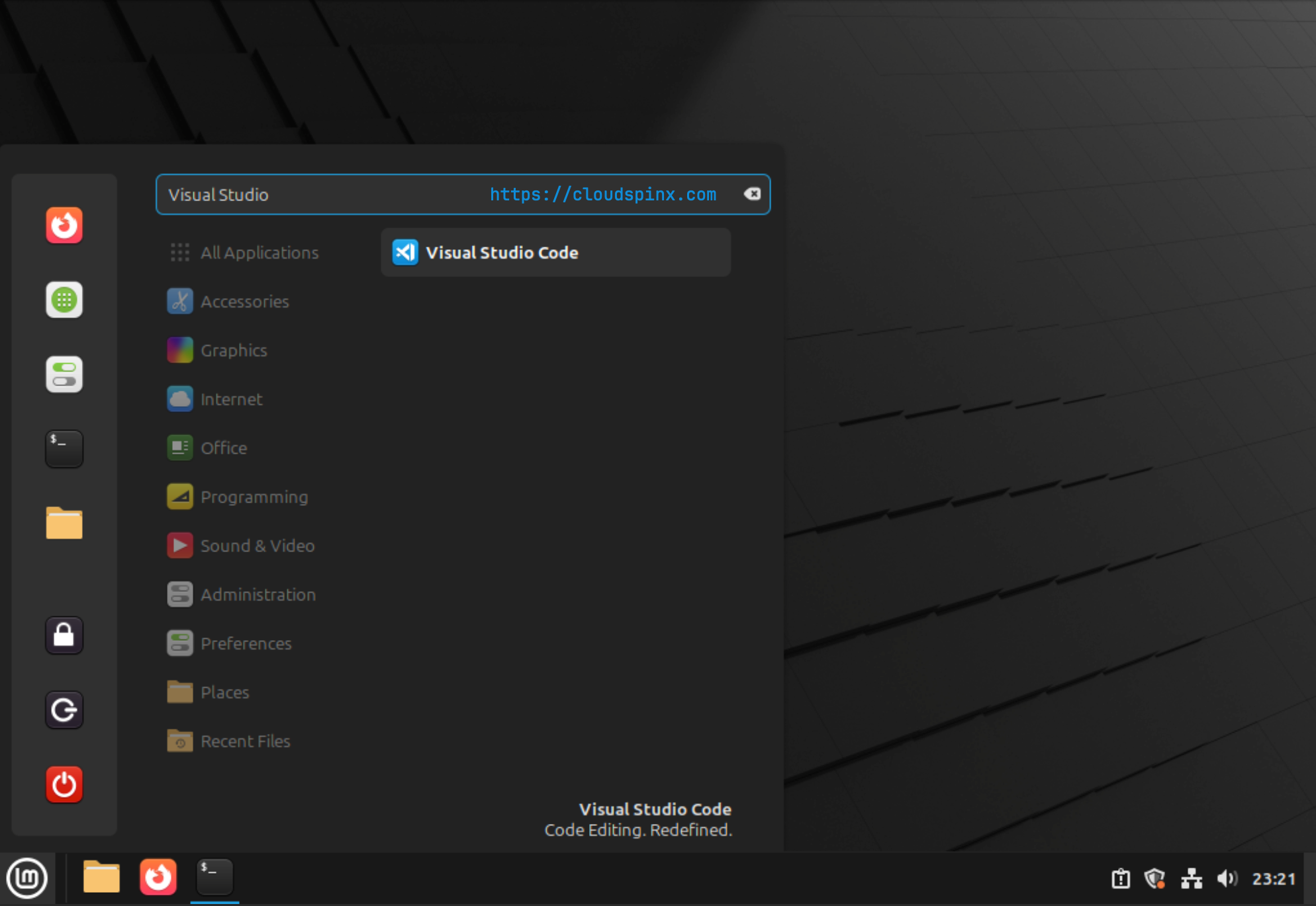 Install Visual Studio Code on Linux Mint 22|21 - CloudSpinx
