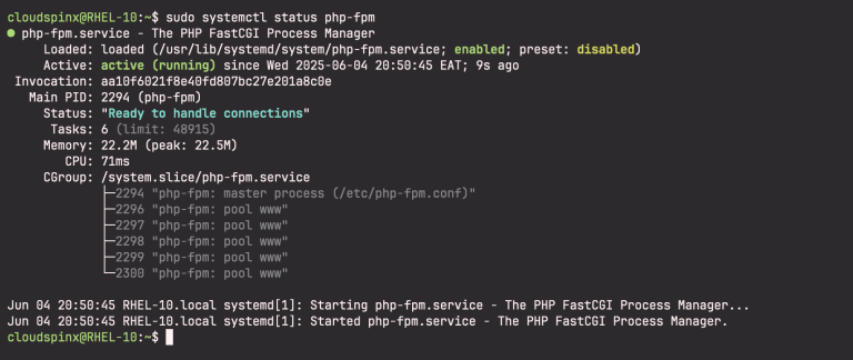 How to Install LAMP Stack on RHEL 10 | CentOS Stream 10 - CloudSpinx